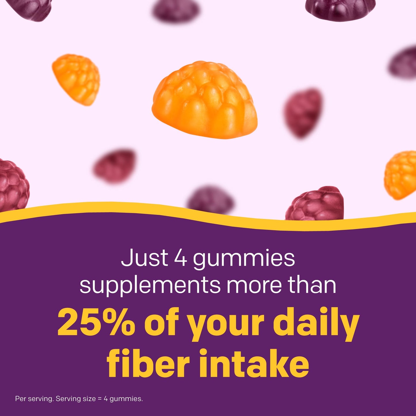 MiraLAX MiraFIBER Gummies, 72 Count