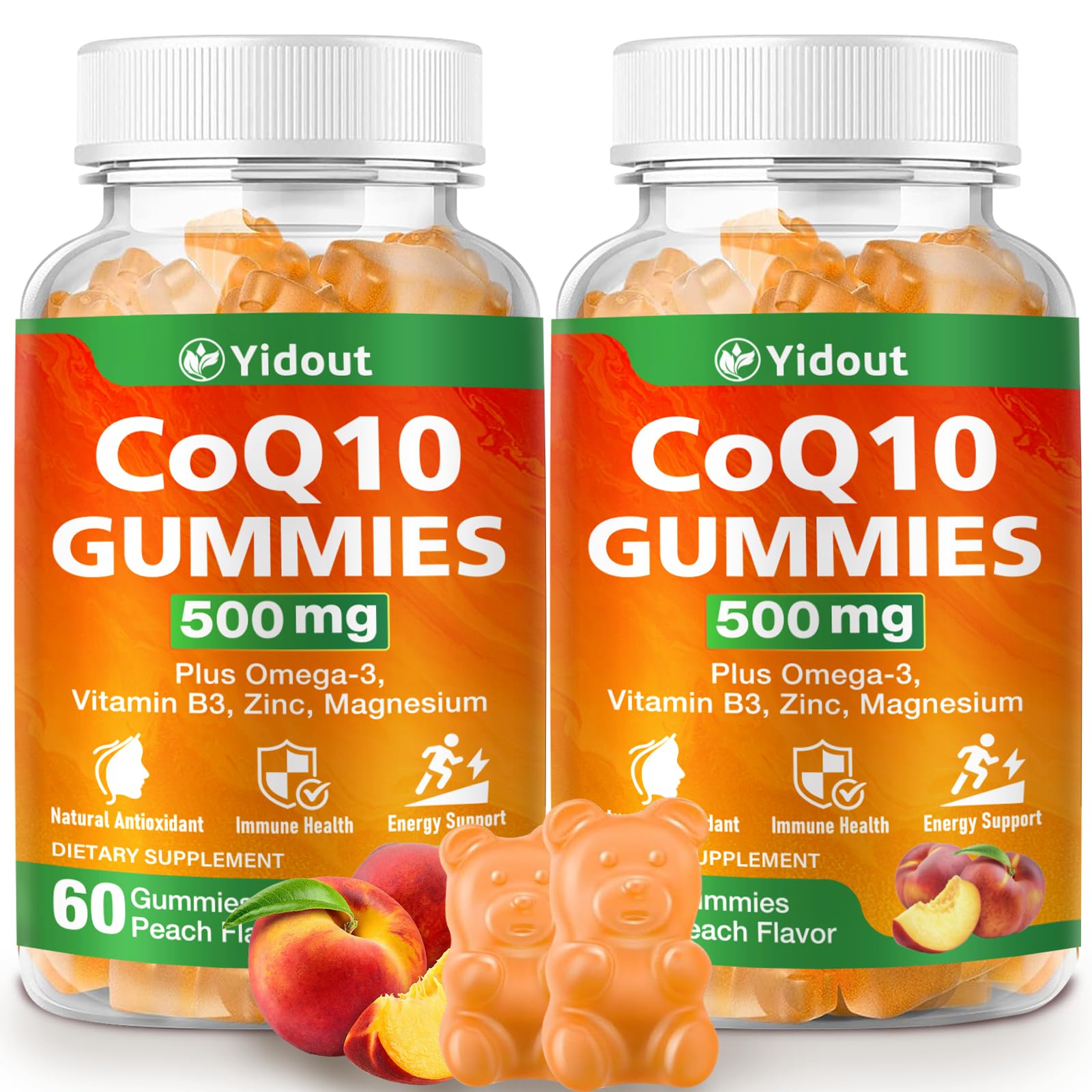 Yidout CoQ10 500mg Gummies 120 Count