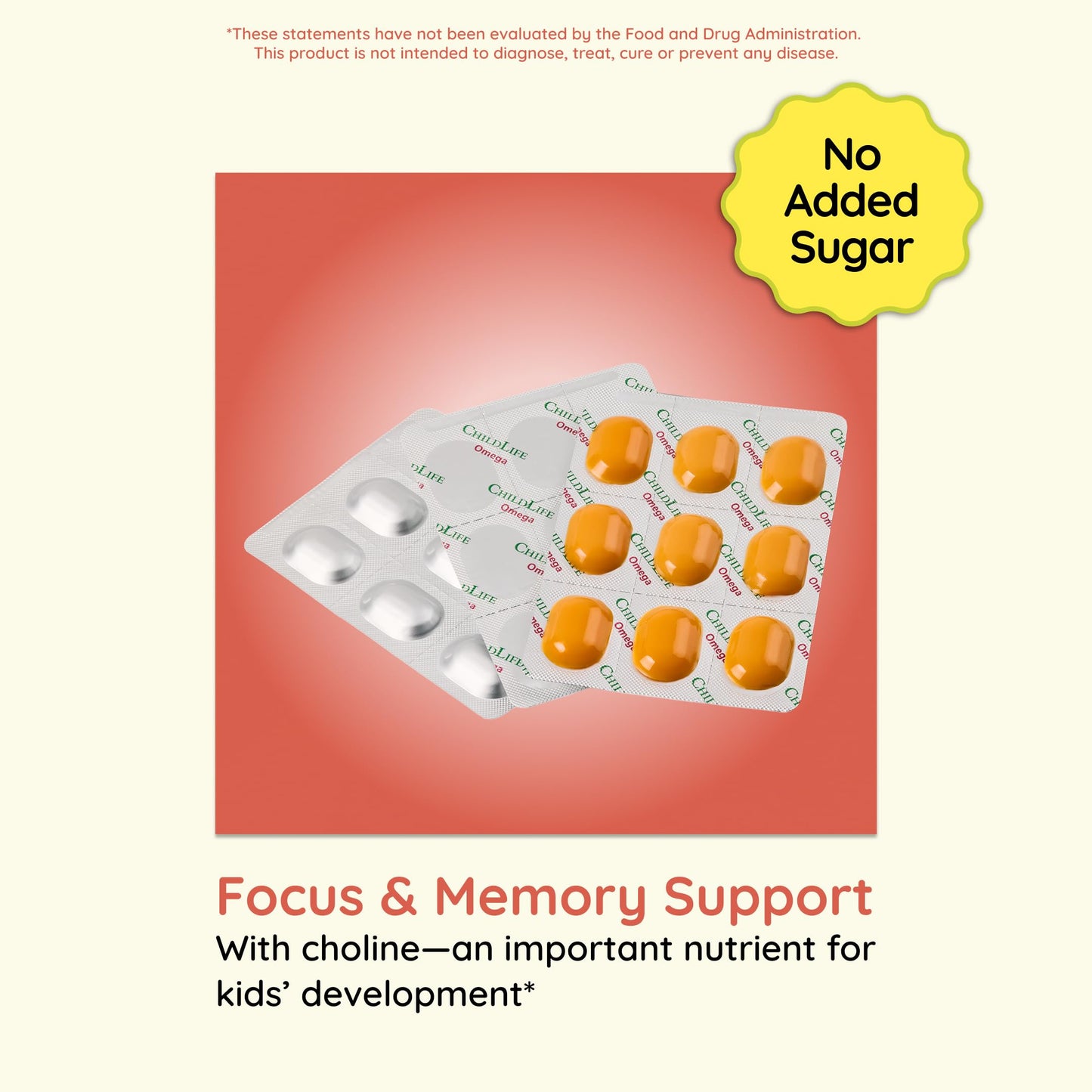 CHILDLIFE ESSENTIALS Omega-3 DHA + Choline Softgel 27 Softgels