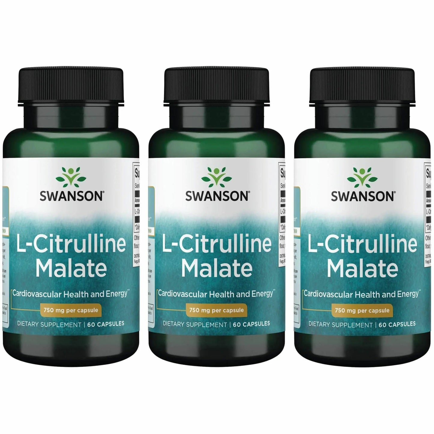 Swanson L-Citrulline Malate Capsules, 180 Capsules