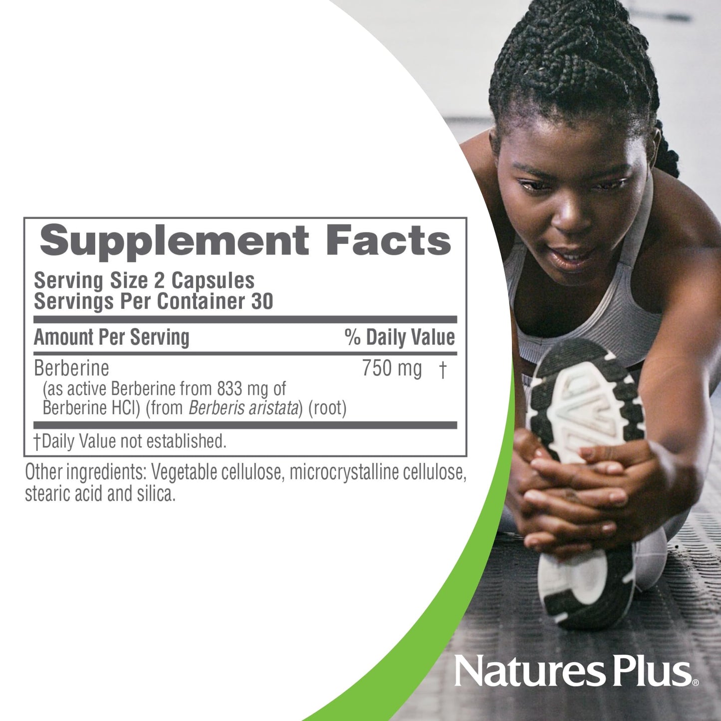 NaturesPlus PRO Berberine 750 mg Capsules 60 Count