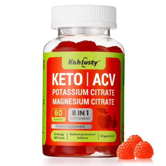 KEHLUSTY Keto ACV Gummies Advanced for Weight Loss Support, 60 Count