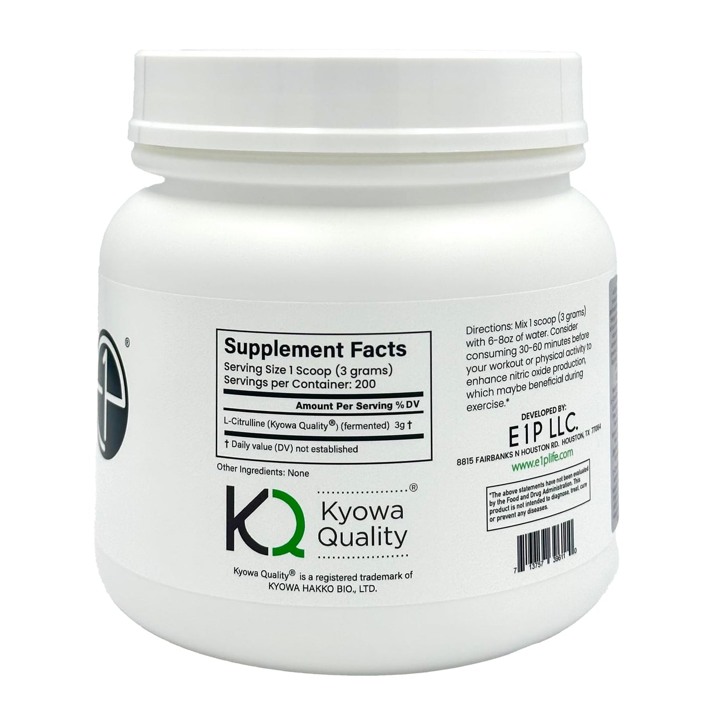 E1P L-Citrulline Powder 1.32 Pound