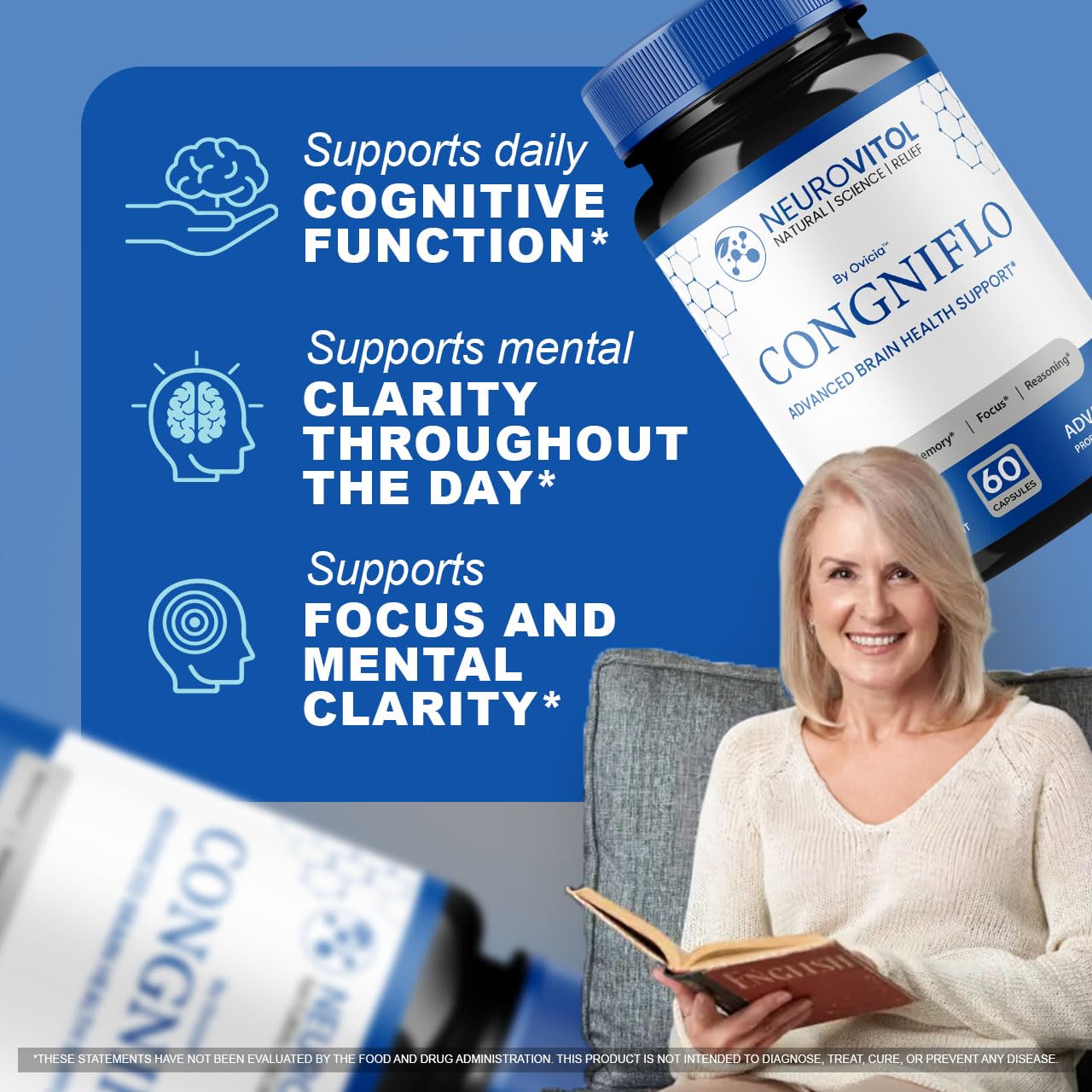 OVICIA NeuroVitol Cogniflo Capsules, 60 Capsules