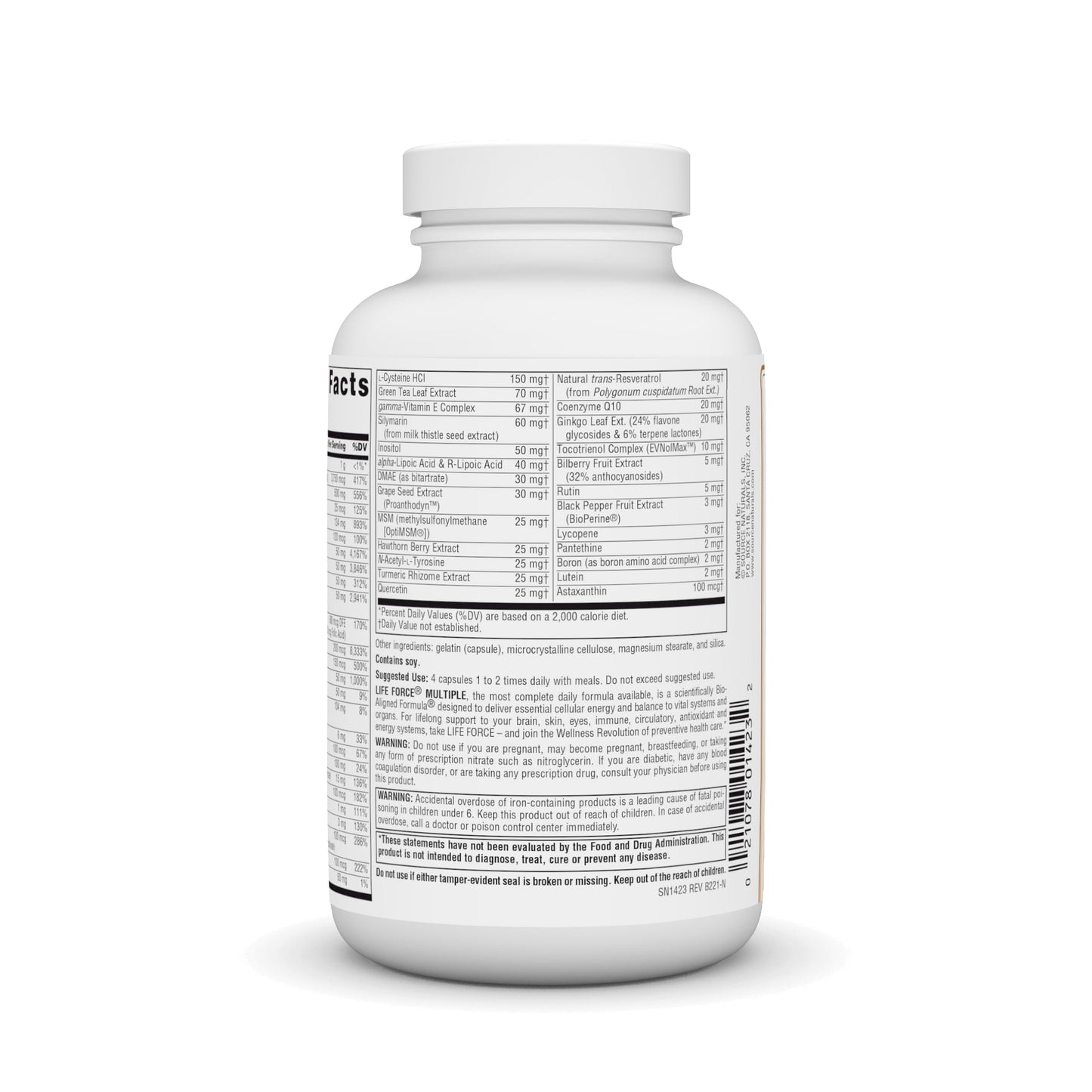 Source Naturals Life Force Multiple Energy Activator Capsules 180