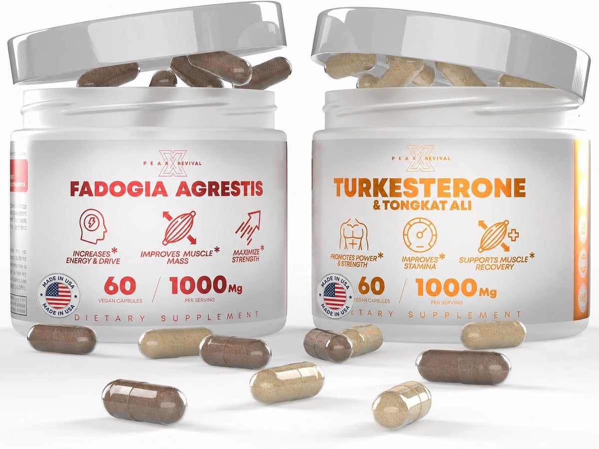 Muscle Stack - Turkesterone & Fadogia Agrestis Testosterone Booster for Men
