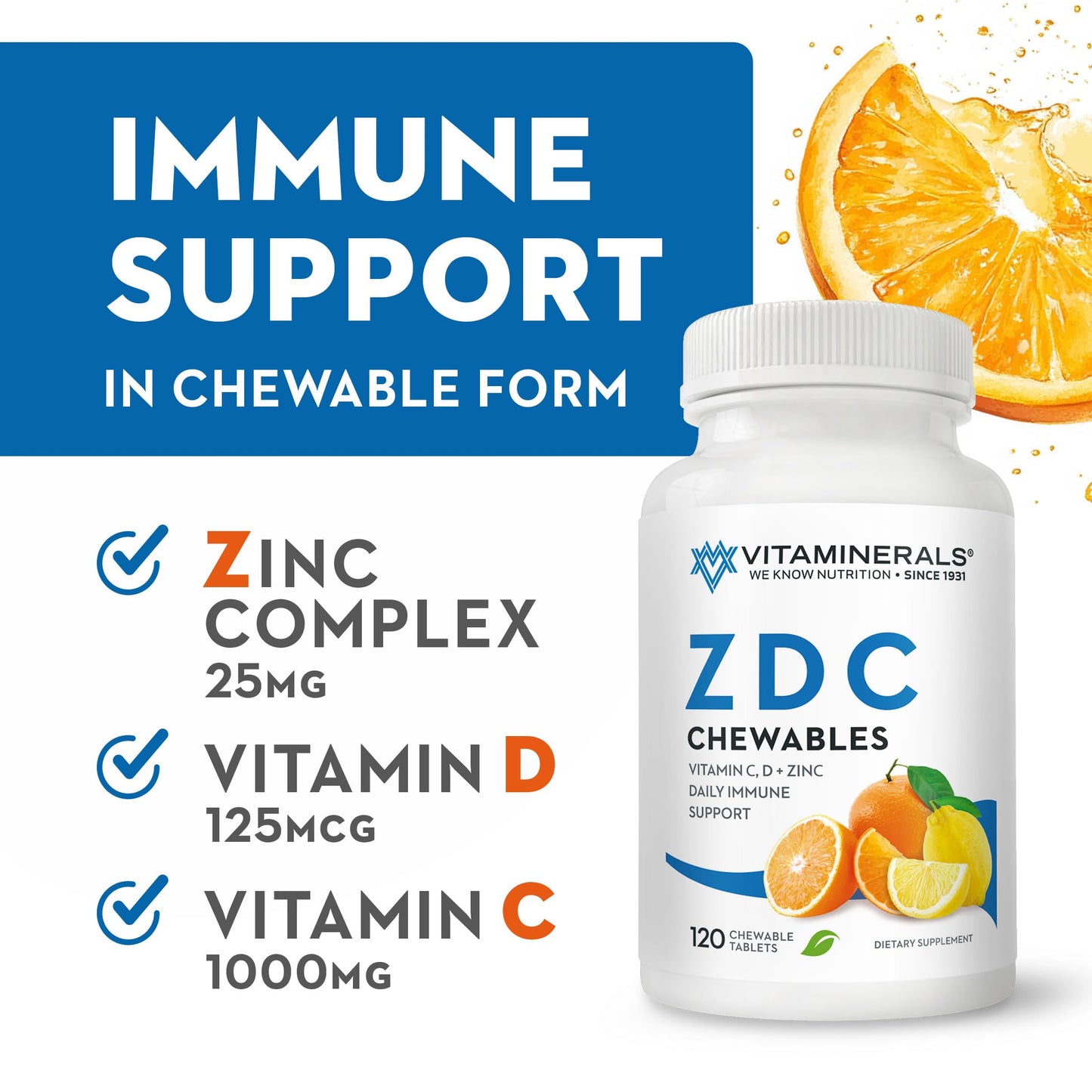 Vitaminerals 106 Z D C Tablets, 120 Count