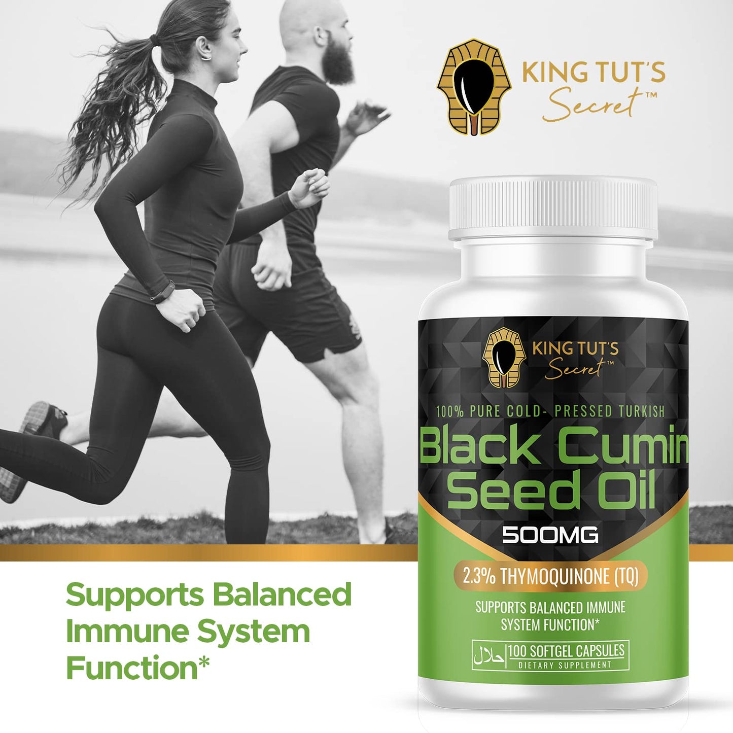 KING TUT'S SECRET Black Seed Softgels 500 mg, 1 Count