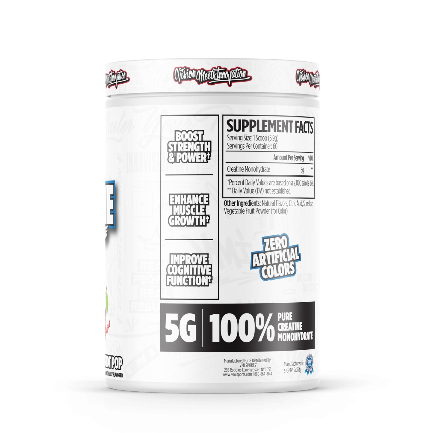 VMI Sports Creatine Monohydrate Powder, 60 Servings