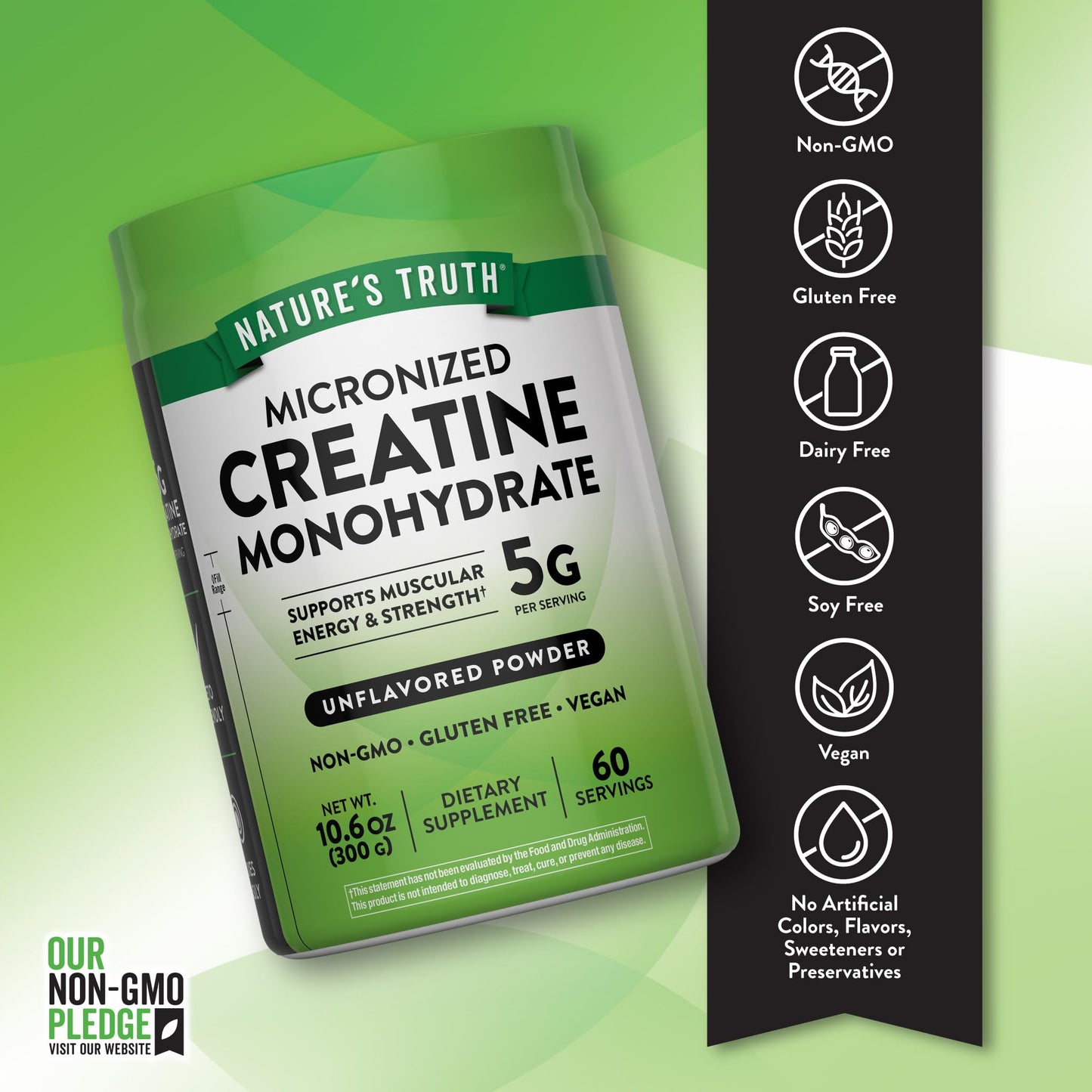 Nature's Truth Creatine Powder 10.58 Ounce