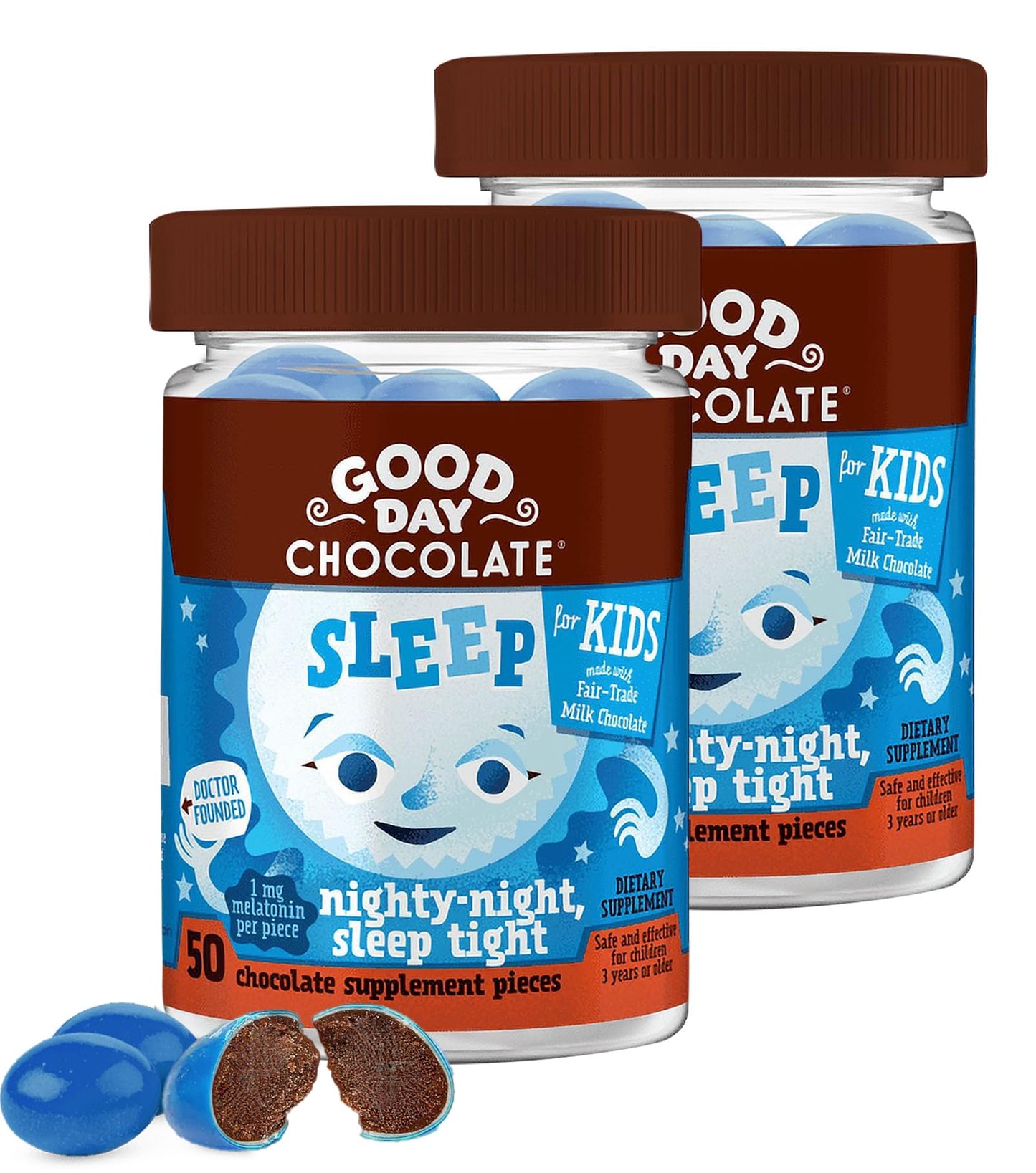 Good Day Chocolate Melatonin for Kids Chewable 100