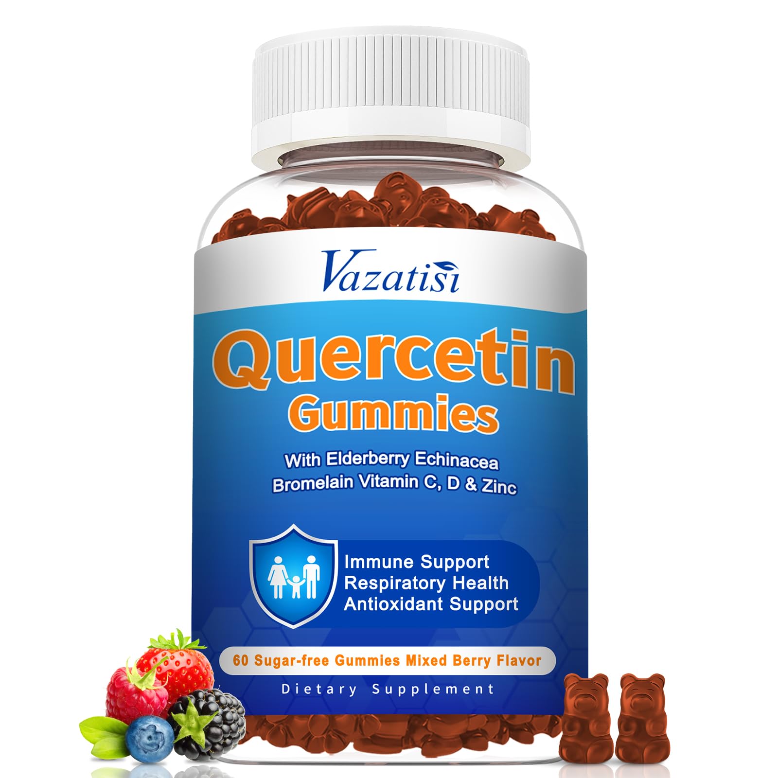 Vazatisi Quercetin with Bromelain, 60 Gummies