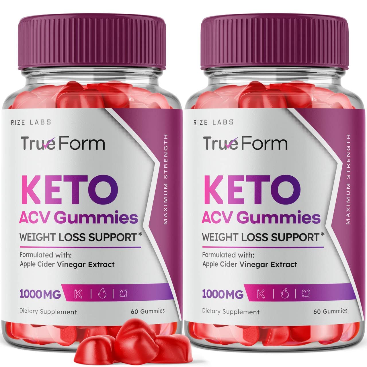 Rize Labs True Form Keto Gummies, 120 Gummies