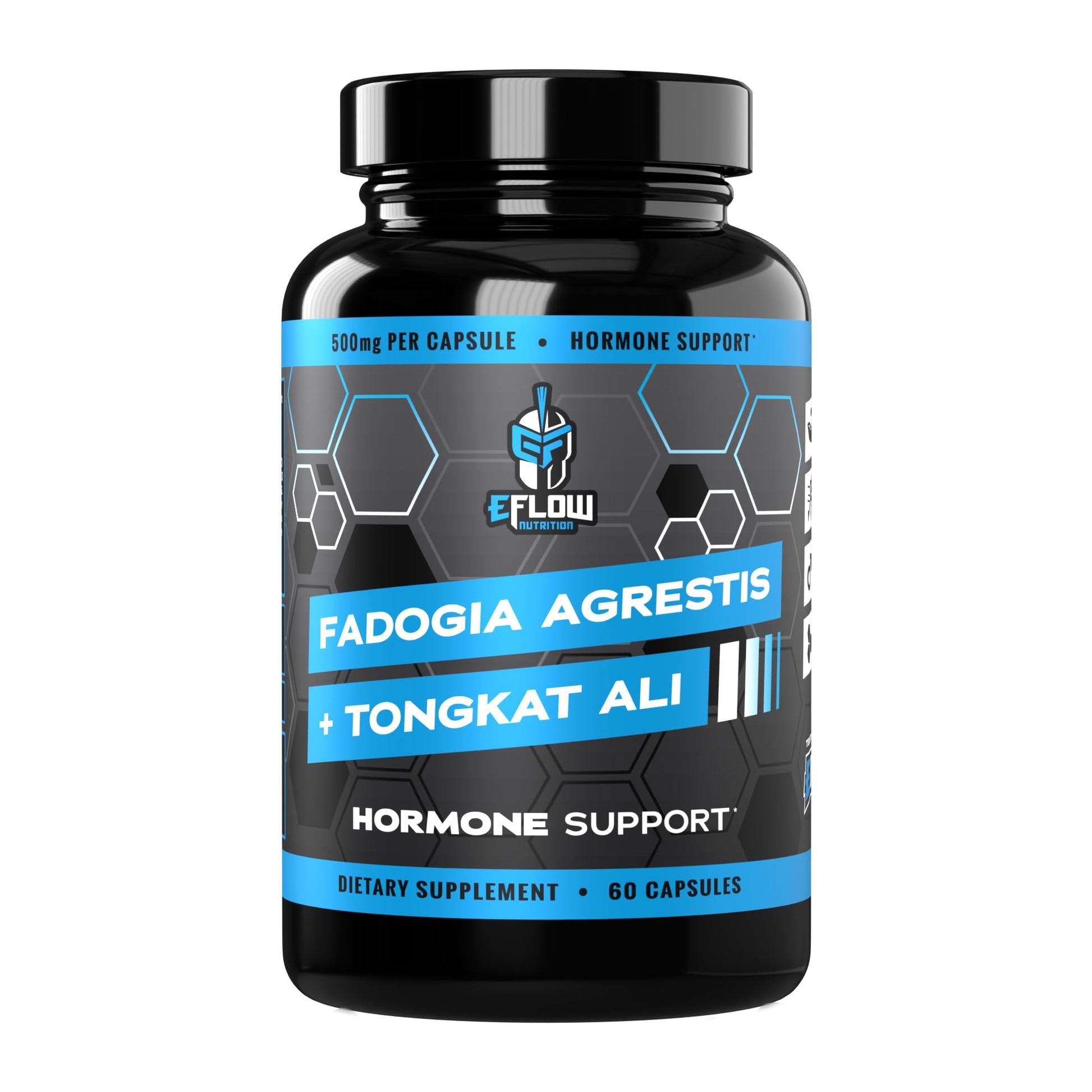 eFlow Nutrition Fadogia Agrestis + Tongkat Ali Capsule, 60 Count