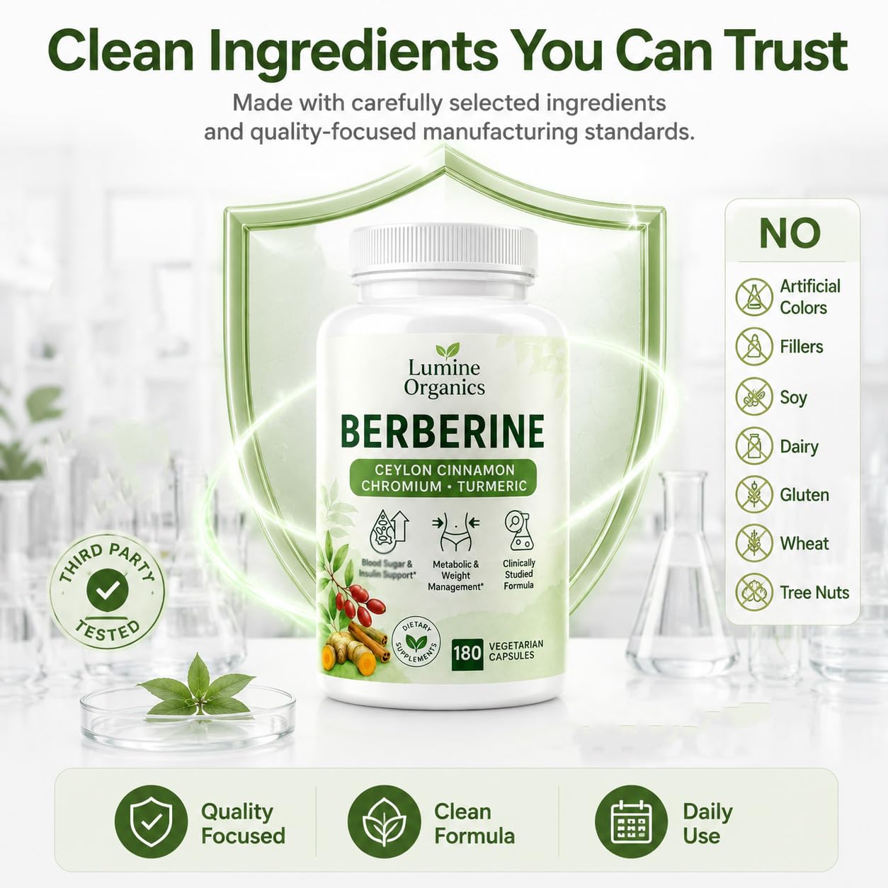 Lumine Organics Berberine Softgel 1 Count