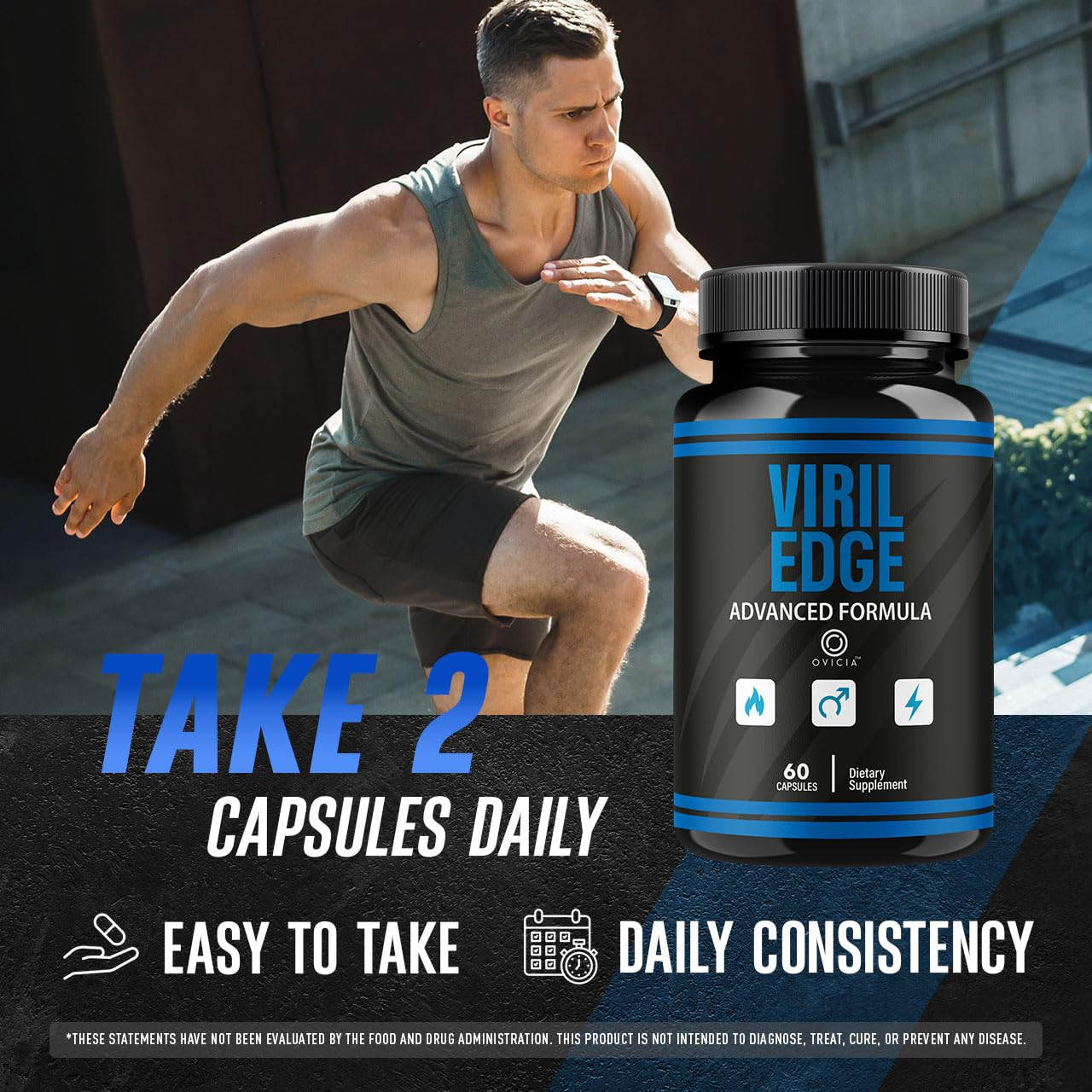 OVICIA Viril Edge For Men Capsules 120 Capsules