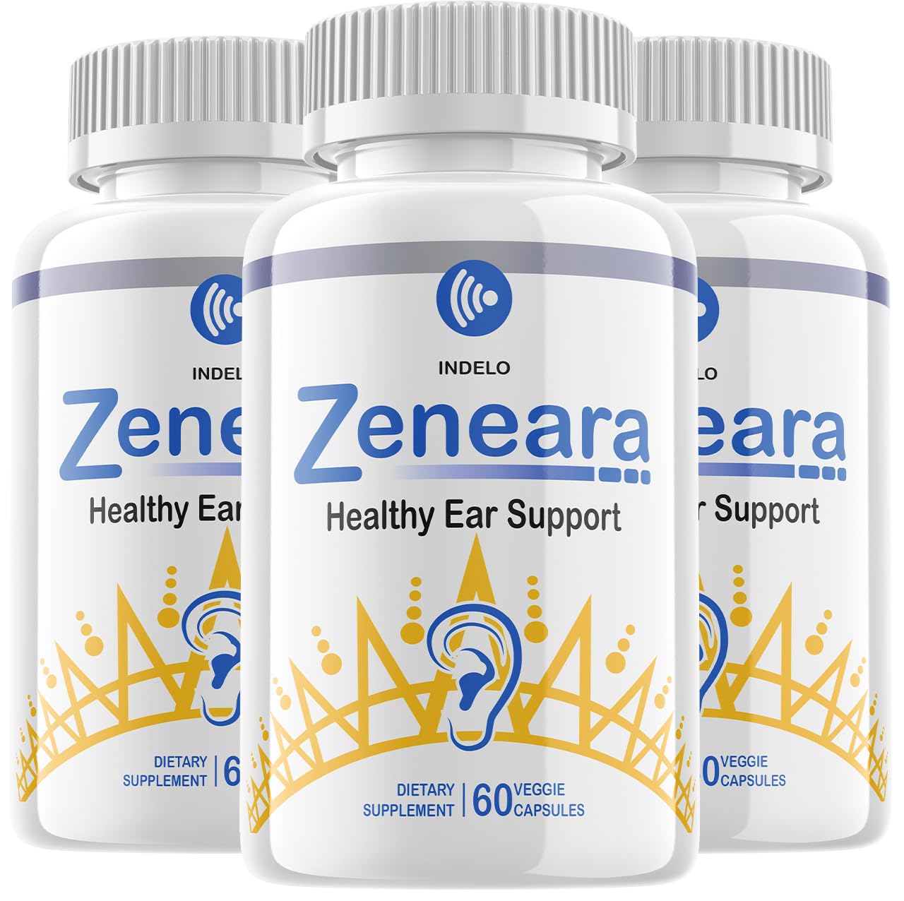 Indelo Zeneara Healthy Ear Support Capsules, 180 Capsules