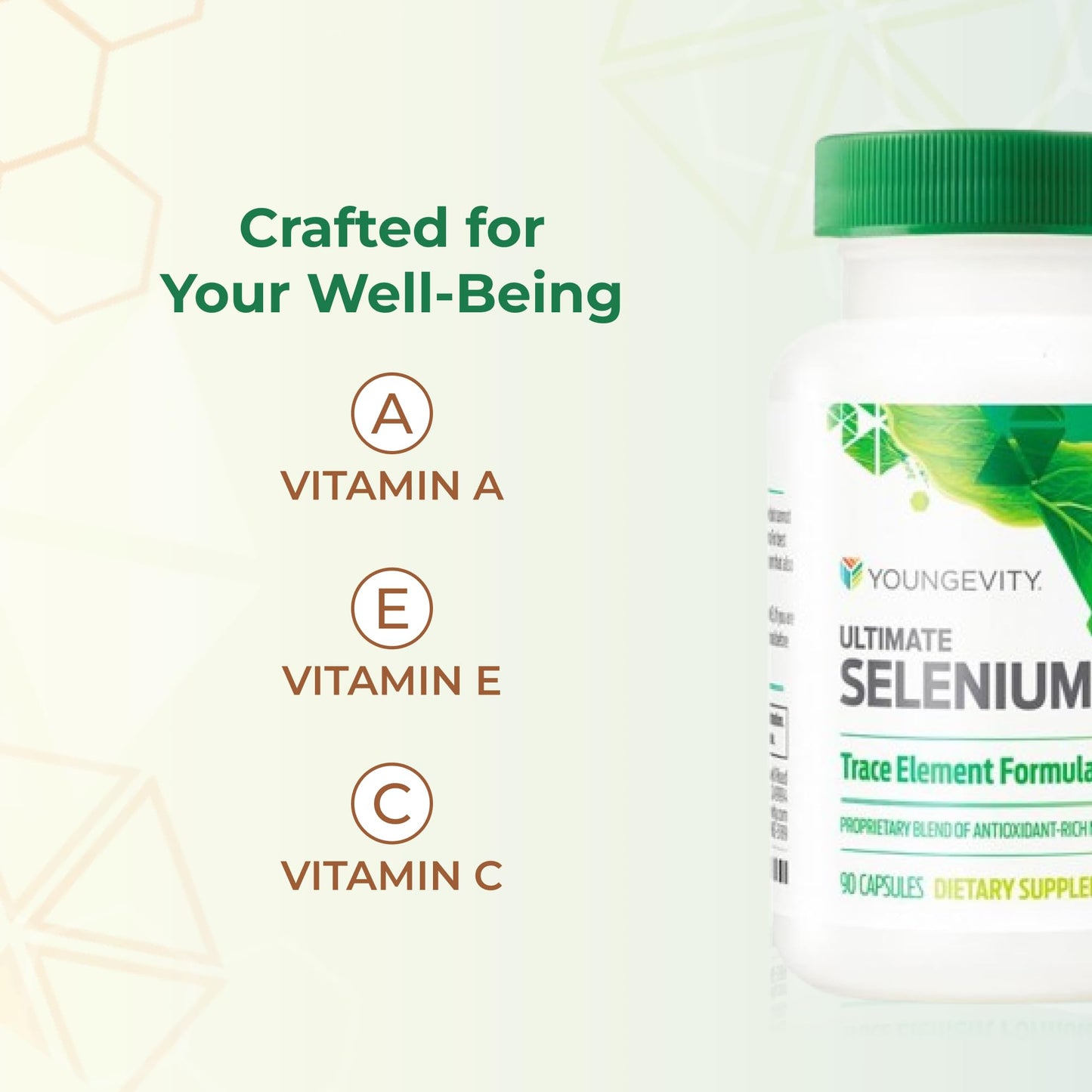 Youngevity Ultimate Selenium + Cofactors - Essential Mineral Supplement for Immune Support, Antioxidant Defense, Thyroid Function, and Cellular Health (I-selenomethionine) 90 Capsules
