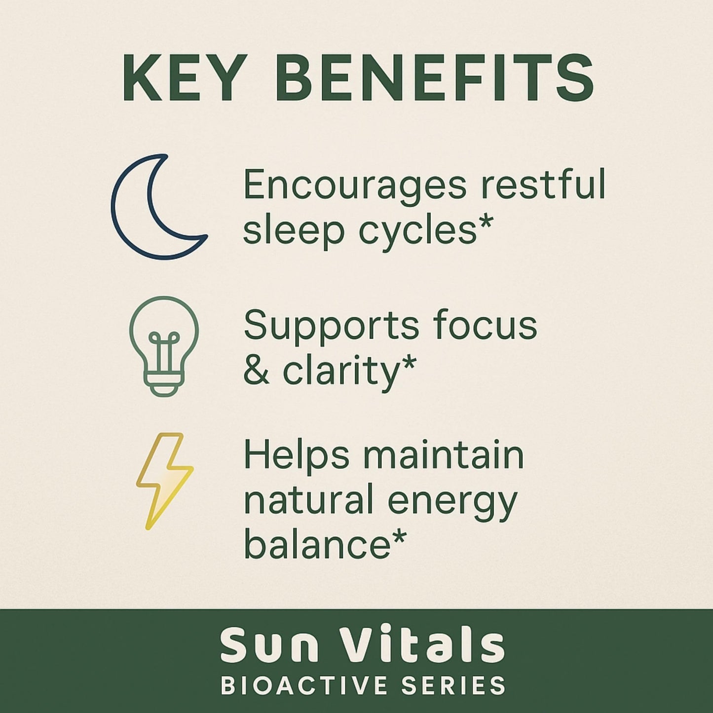 Sun Vitals Ashwagandha Ultra Potent 650 mg Organic Ashwagandha Root with Black Pepper, Capsules, 60 Count