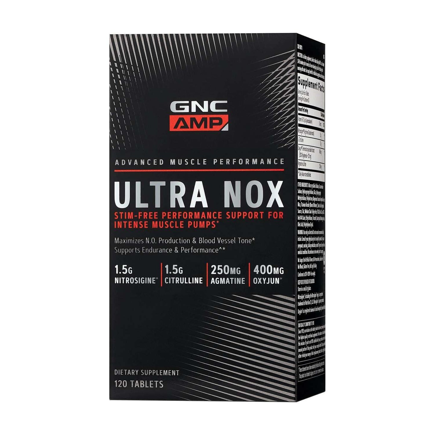 GNC AMP Ultra Nox Tablets 120 Count