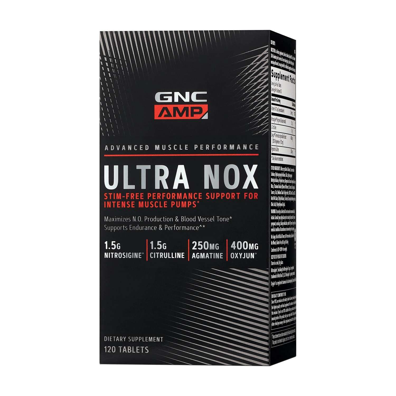 GNC AMP Ultra Nox Tablets 120 Count