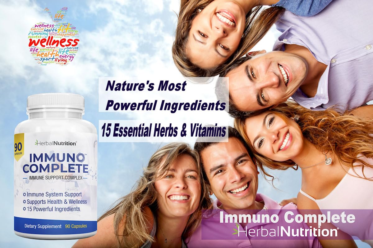 Herbal Nutrition Immuno Complete Immune Support Supplement, Capsule, 1 Count