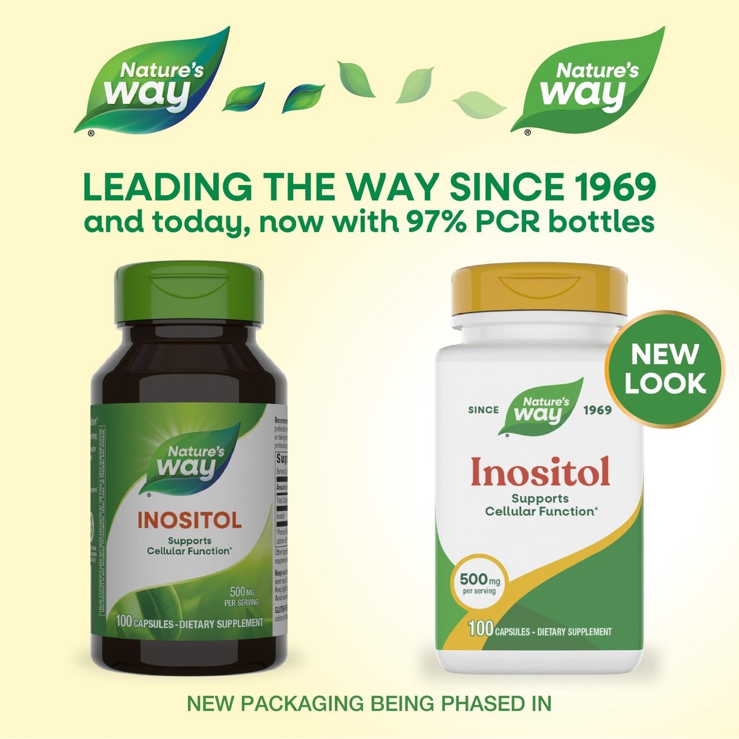 Nature's Way Inositol 500 mg per Serving Capsule, 100 Capsules