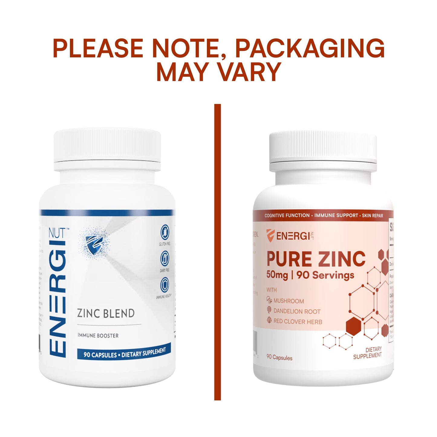 Energi Nut Zinc Chelate Blend Immune Support Supplement Capsule 1 Count