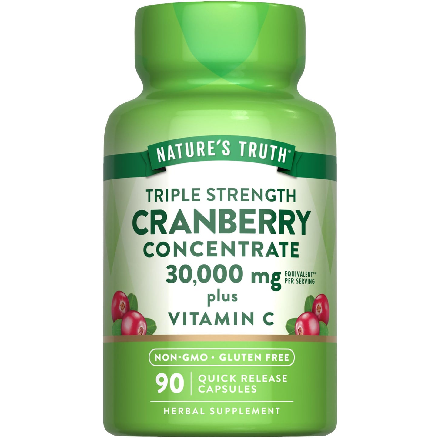 Nature's Truth Cranberry Concentrate Capsule Plus Vitamin C 90 Count