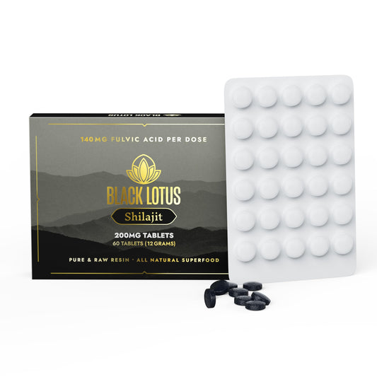 Black Lotus Shilajit Shilajit Resin Tablets, 60 Tablets