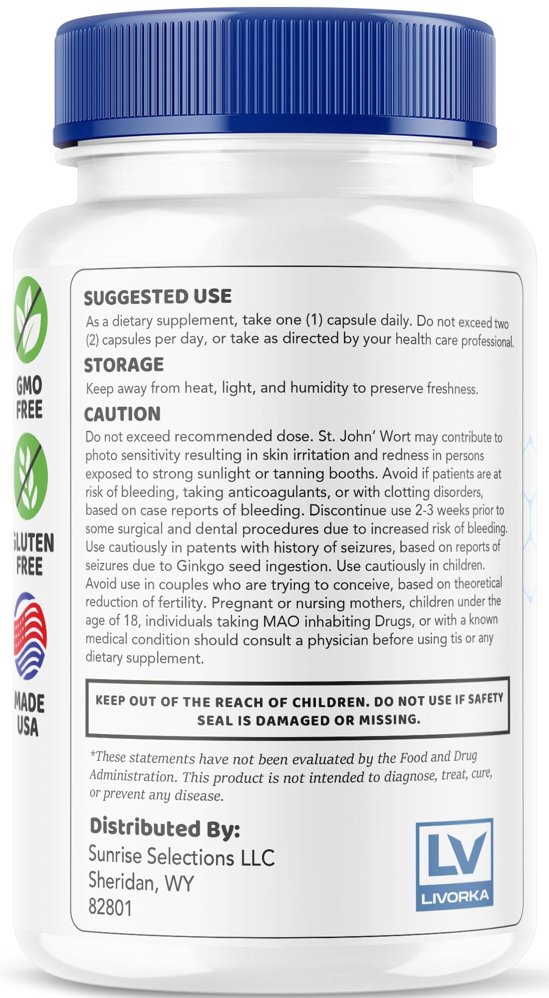 LIVORKA Gluctose Advanced Blood Support Capsules, 30 Count
