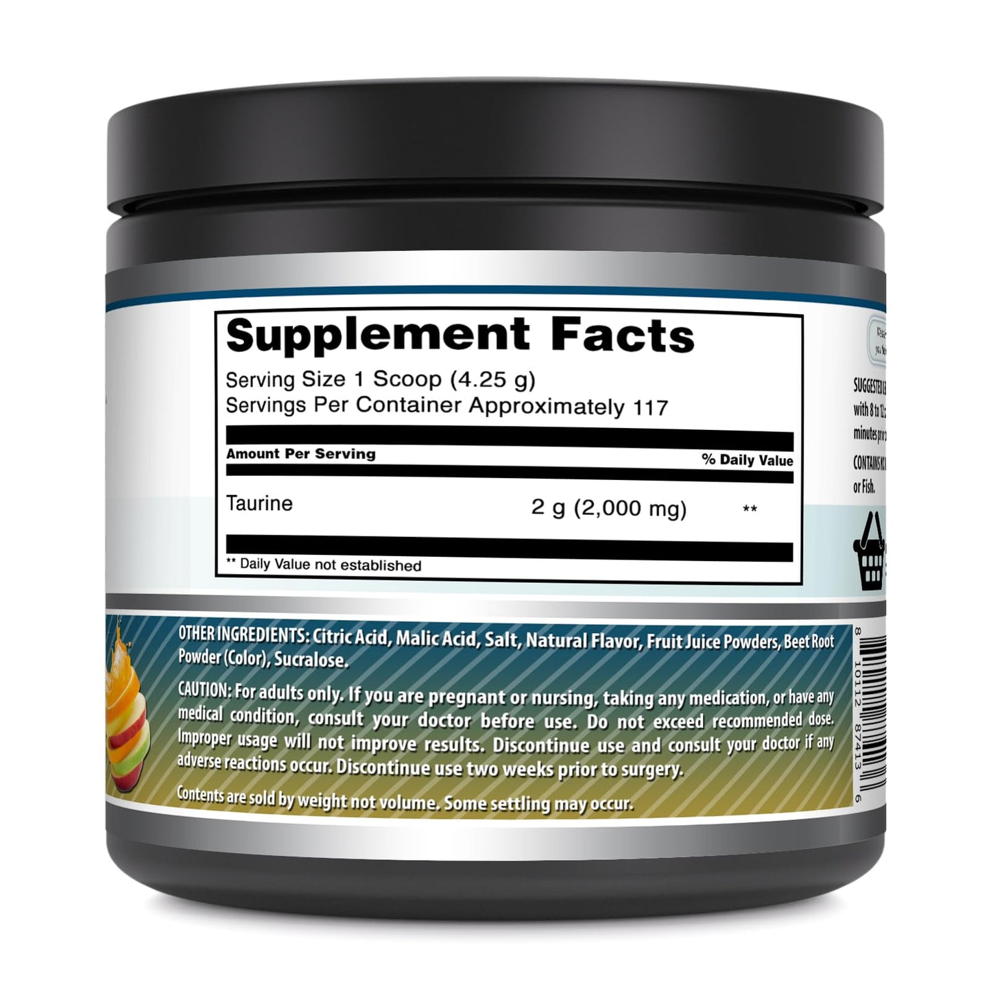 Amazing Nutrition Taurine Powder 17.6 oz