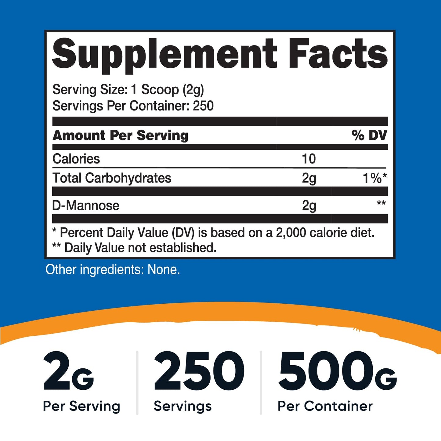 Nutricost D-Mannose Powder 17.63 oz