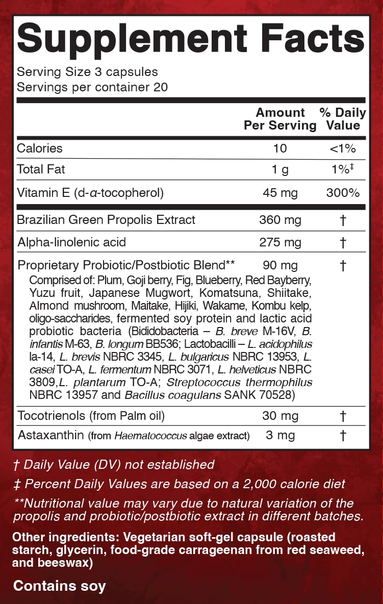 Essential Formulas Dr. Ohhira's Propolis Plus with Brazilian Green Propolis Capsule 120