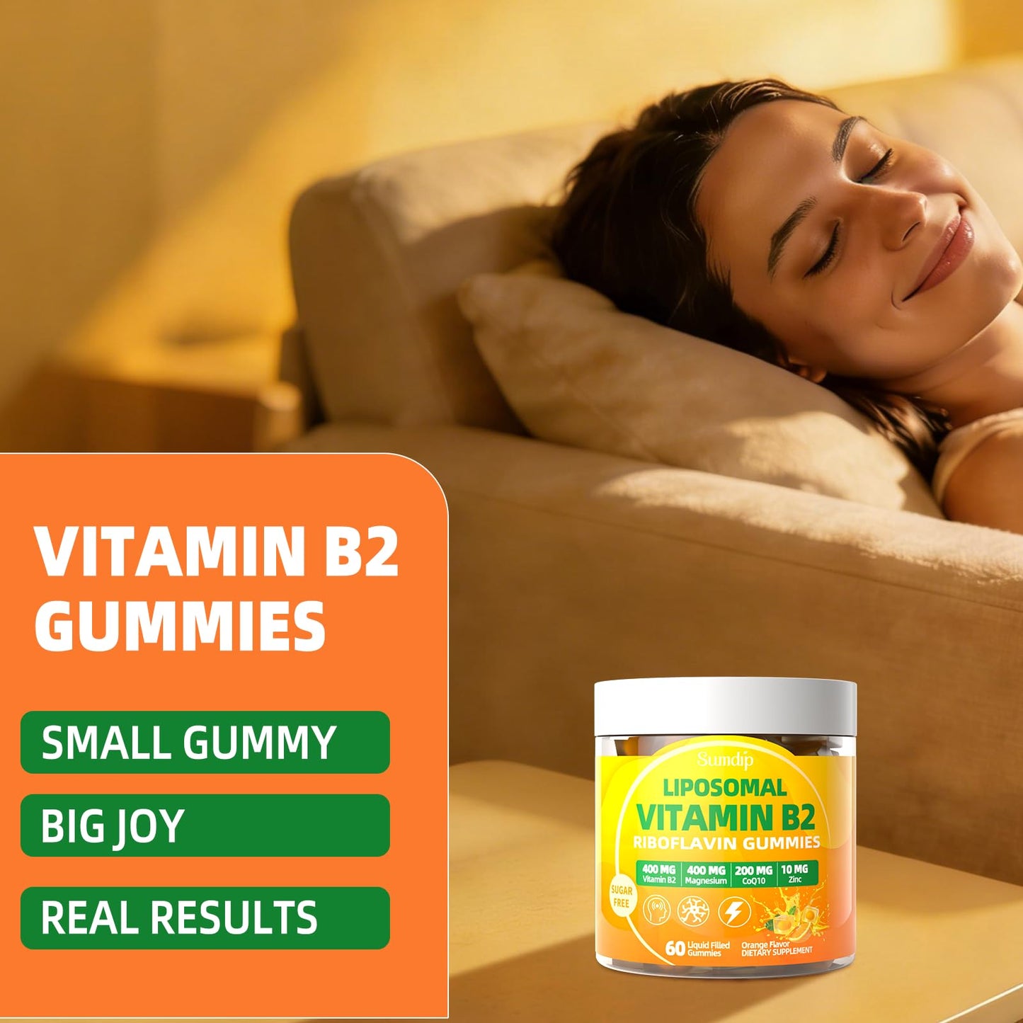 SumDIP Vitamin B2 Gummies, 60 Count