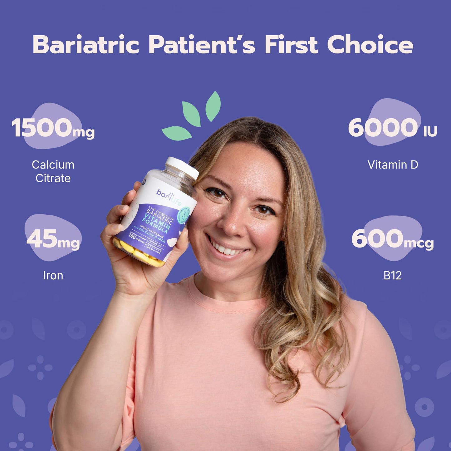 Bari Life Complete Bariatric Multivitamin Tablet, 180 Tablets