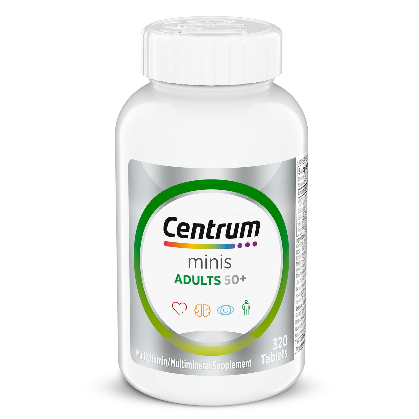 Centrum Minis Silver Multivitamin for Adults 50 Plus Multimineral Supplement Tablets 320