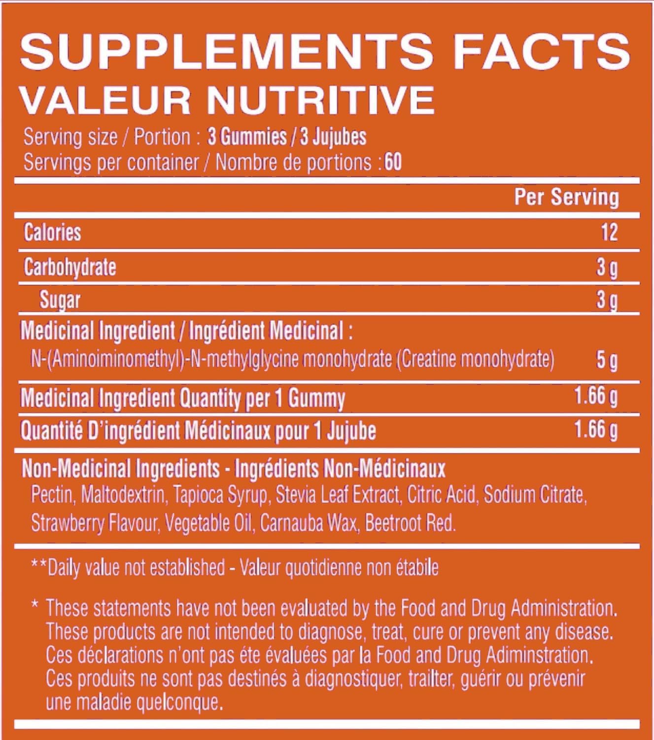 Limitless Pharma Pure Creatine Gummy Candy, 5g Creatine Monohydrate, 180 Gummies