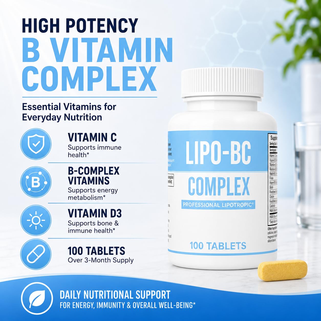 Legere Pharmaceuticals Lipo BC Complex Tablets 200 Tablets