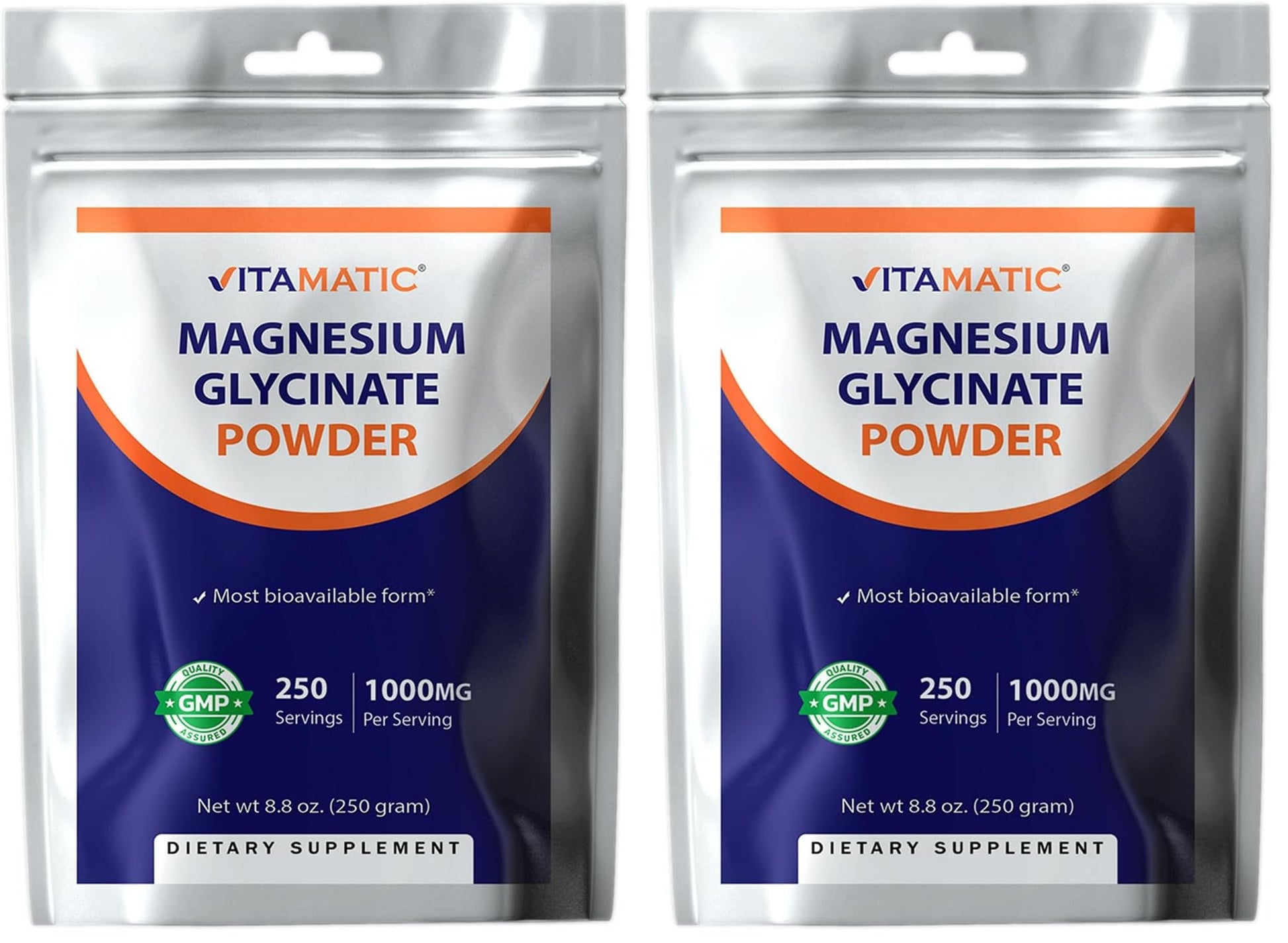 Vitamatic Magnesium (from Glycinate & Oxide) Powder 17.6 oz