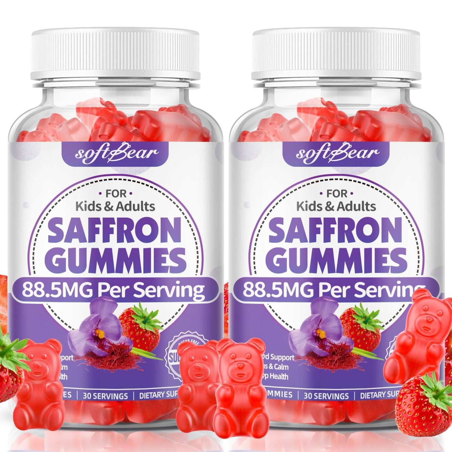 softbear Saffron Gummies 120 Count