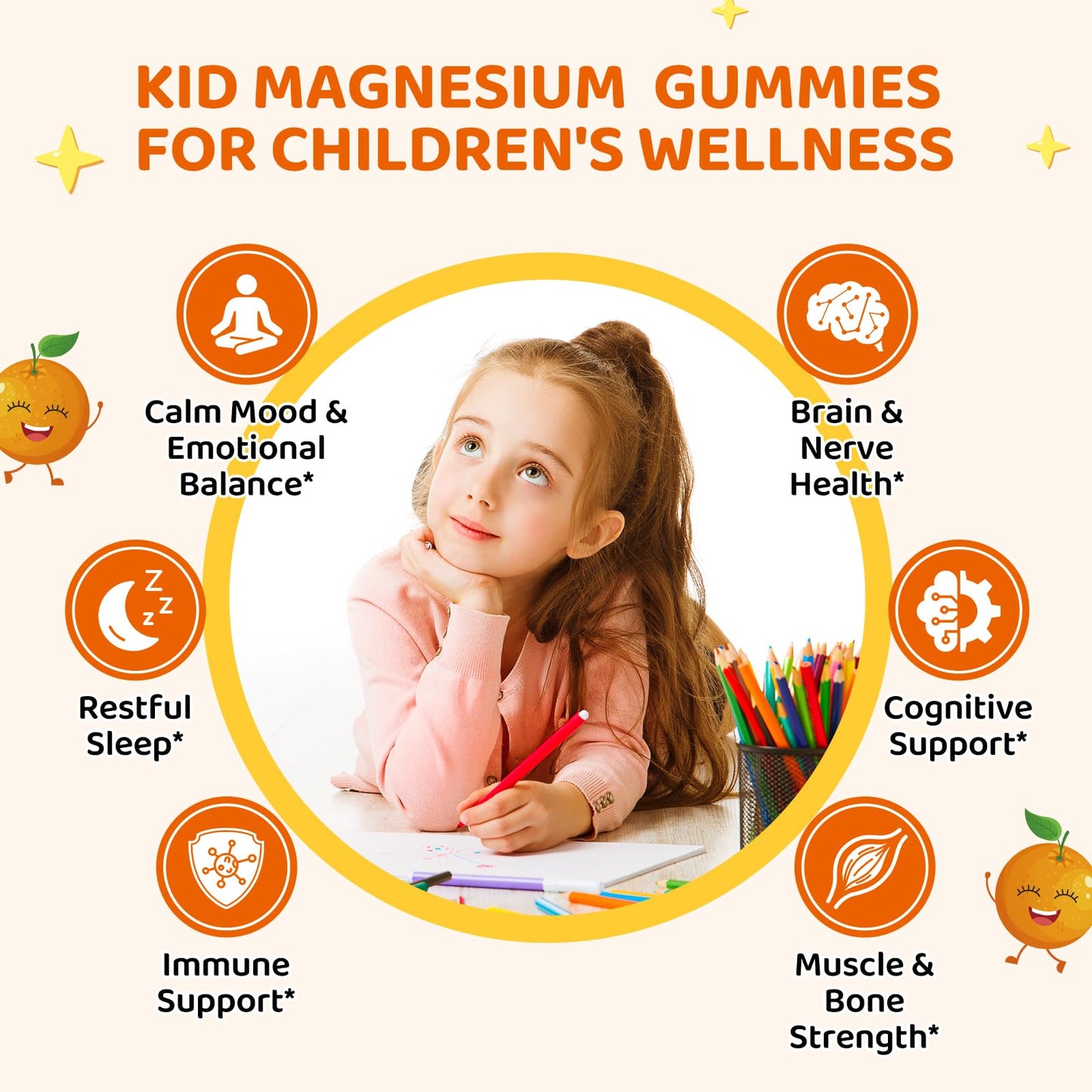Hovika Magnesium Gummies for Kids 60 Gummies