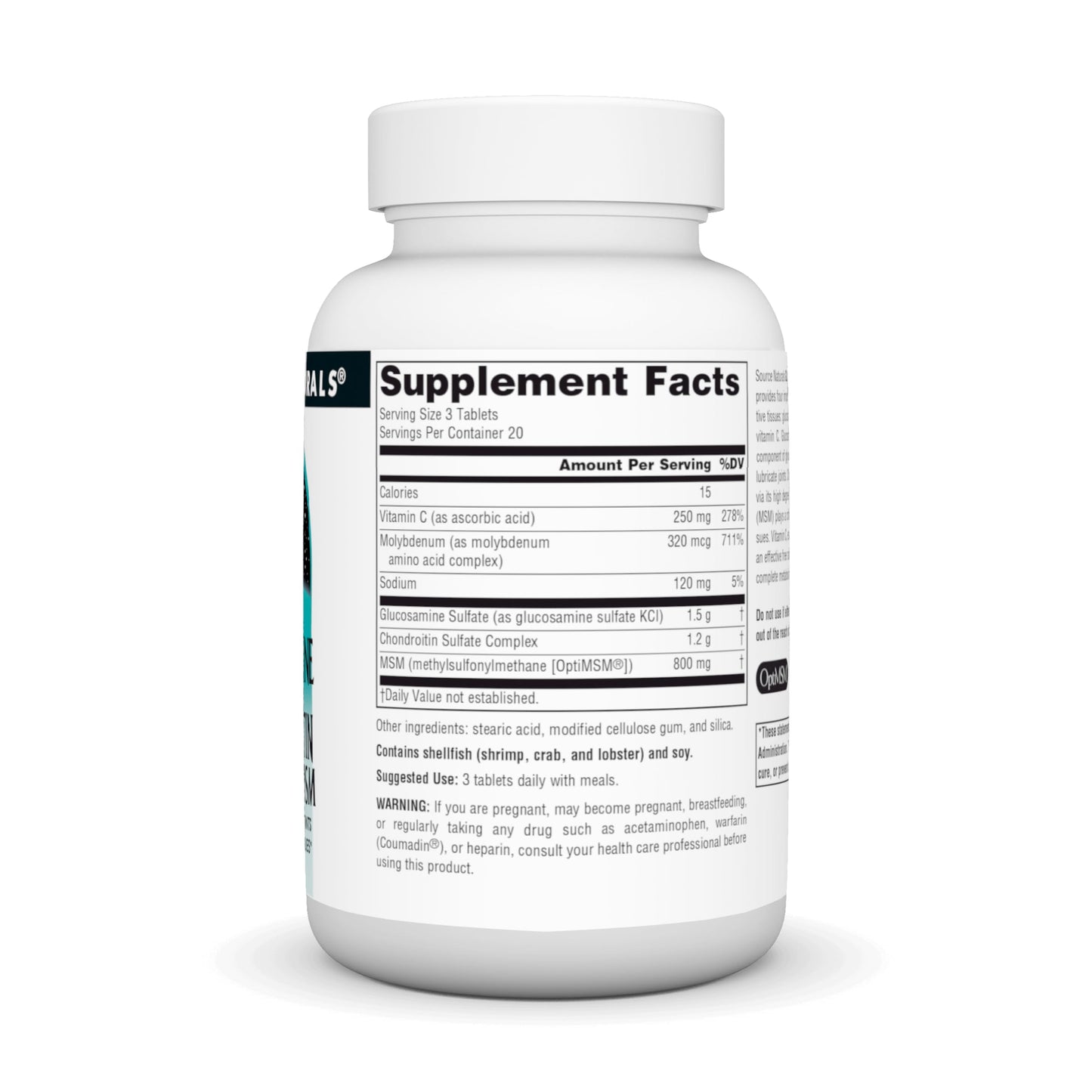 Source Naturals Glucosamine Chondroitin Complex with MSM, 60 Tablets
