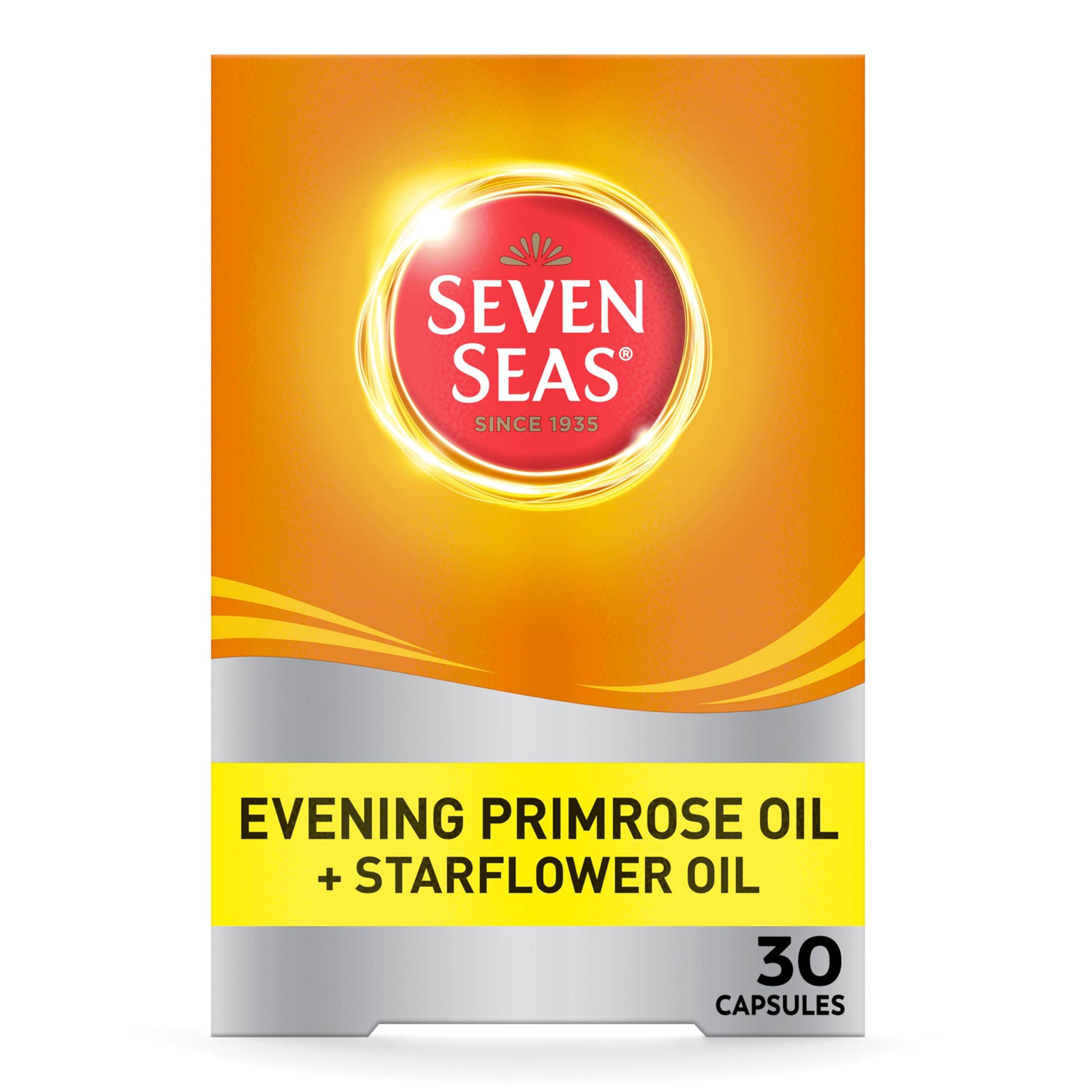 Seven Seas Evening Primrose Once A Day Plus Starflower Oil 1000mg Capsules 1 Count