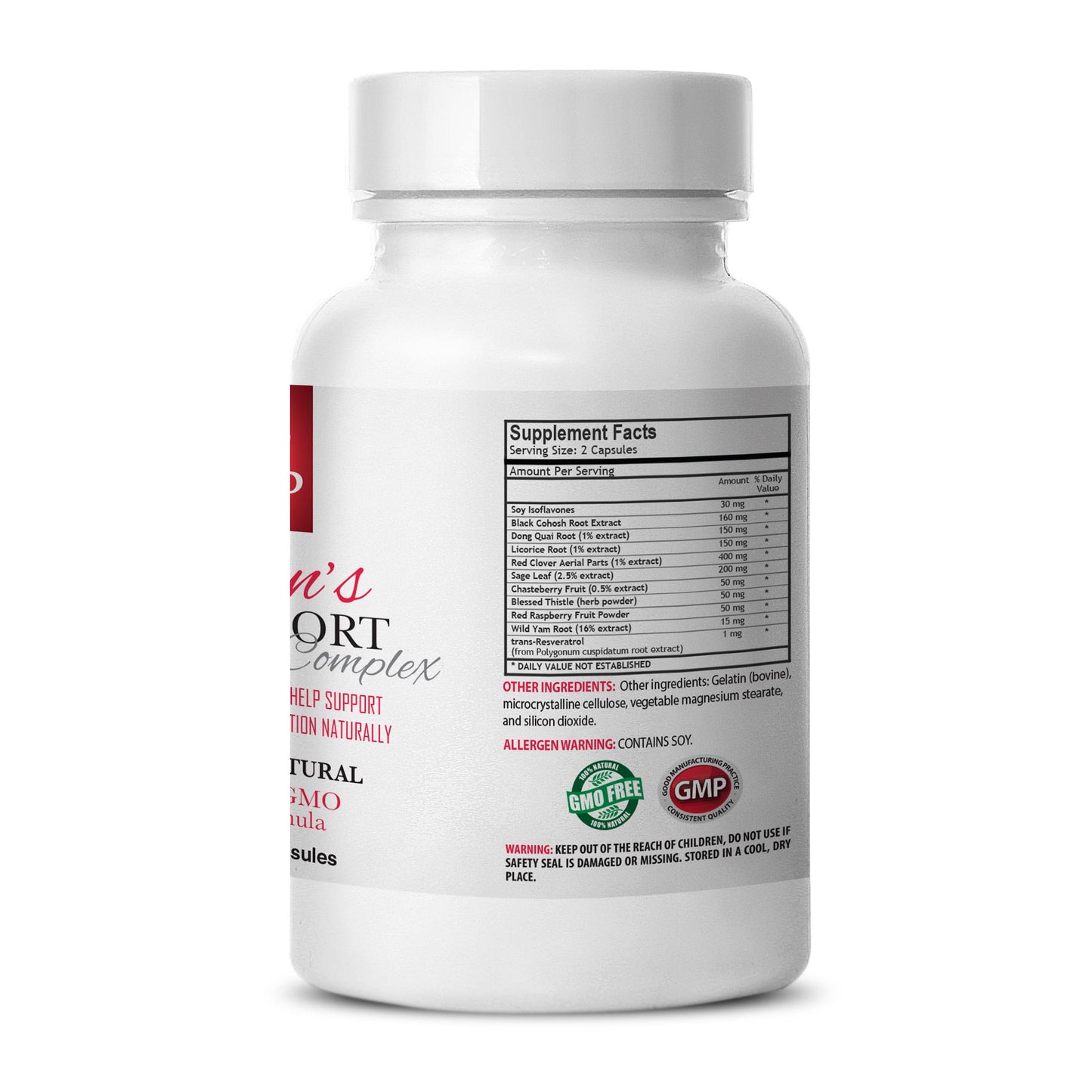 VIP Supplements Hot Flashes Menopause Relief - Women's Support Complex Natural Licorice Root Extract 180 Capsules