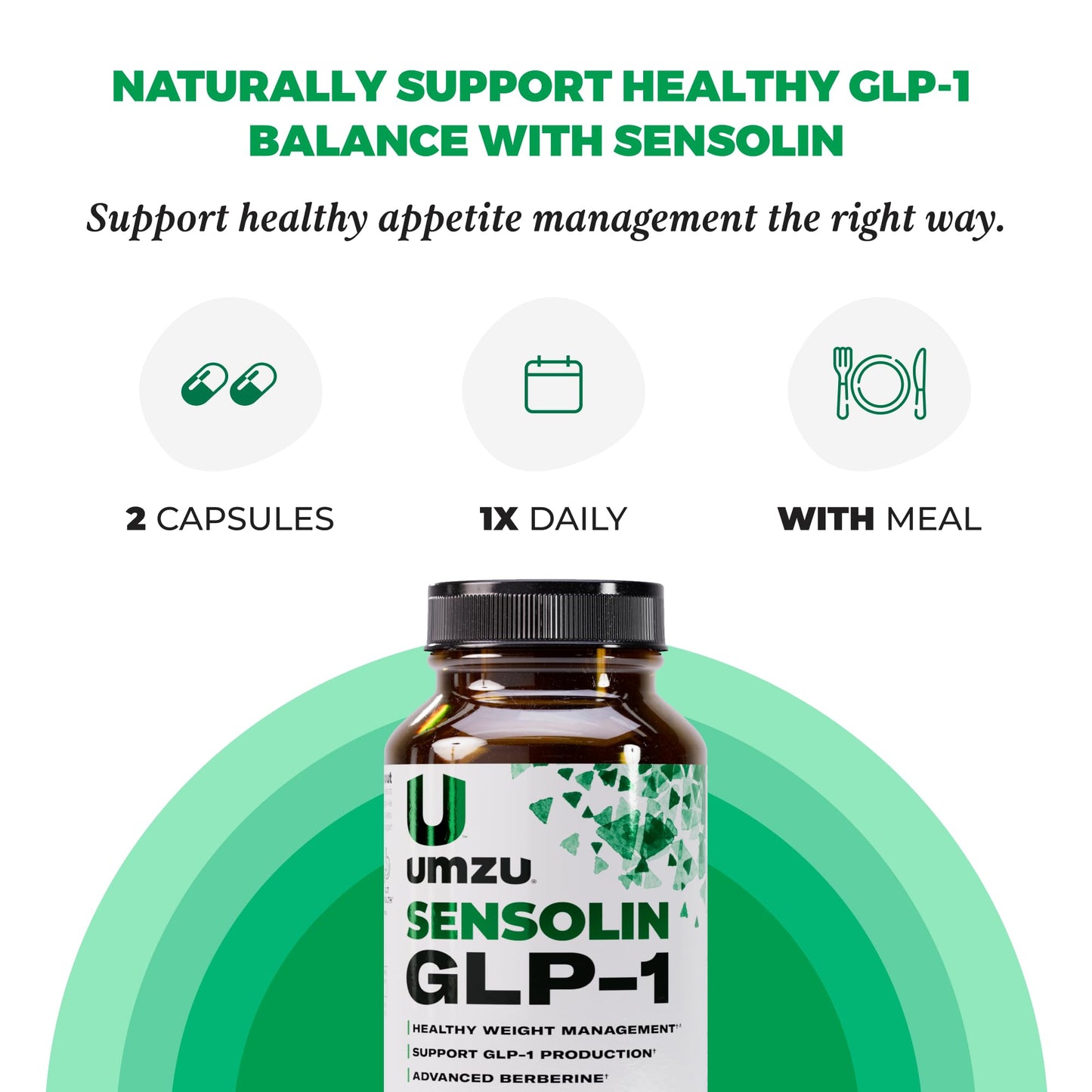 UMZU Sensolin GLP-1 Support Capsule, 60 Count