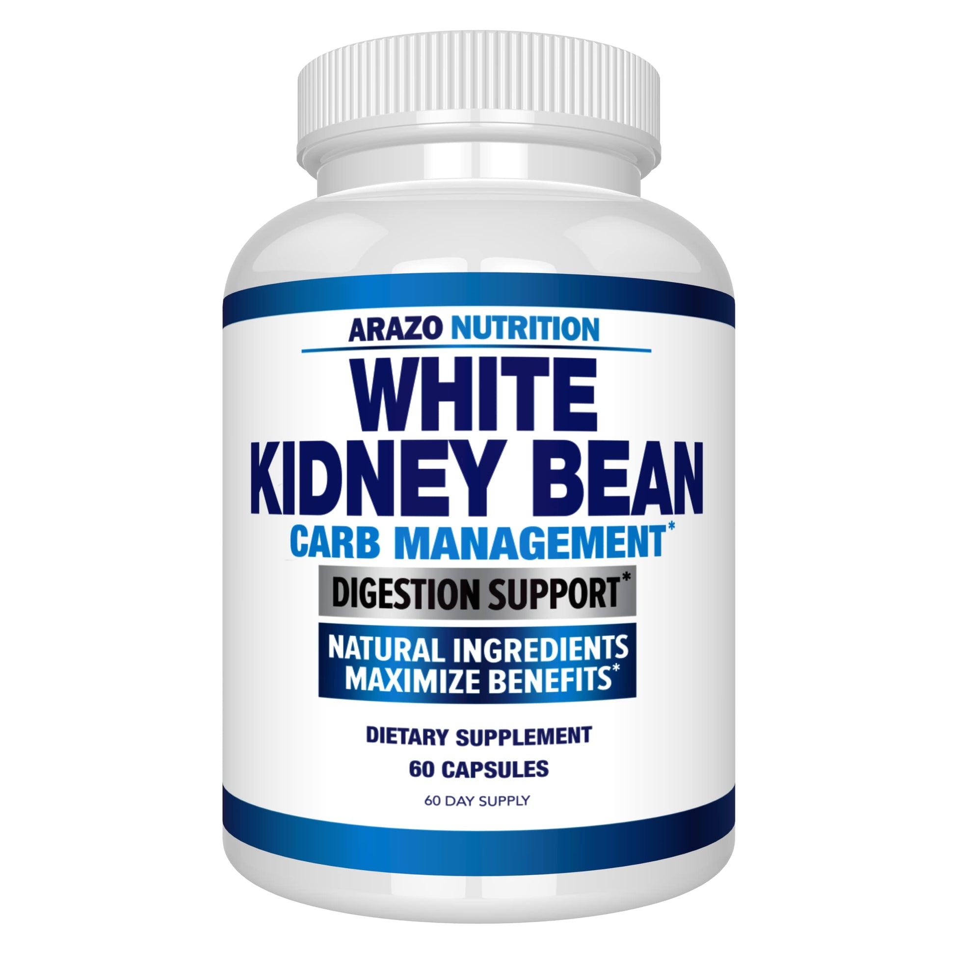 Arazo Nutrition White Kidney Bean Extract Capsules, 60 Count