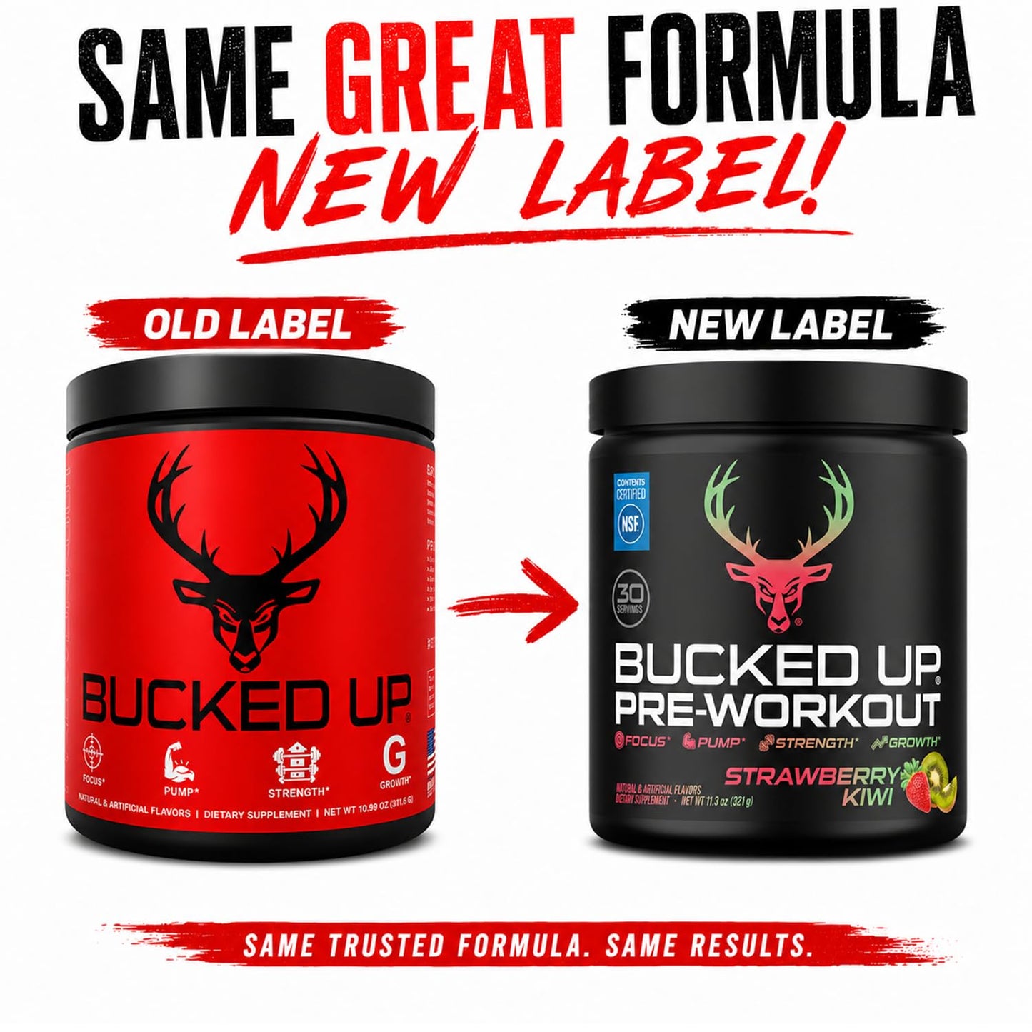 Bucked Up Pre Workout Powder 11.12 oz