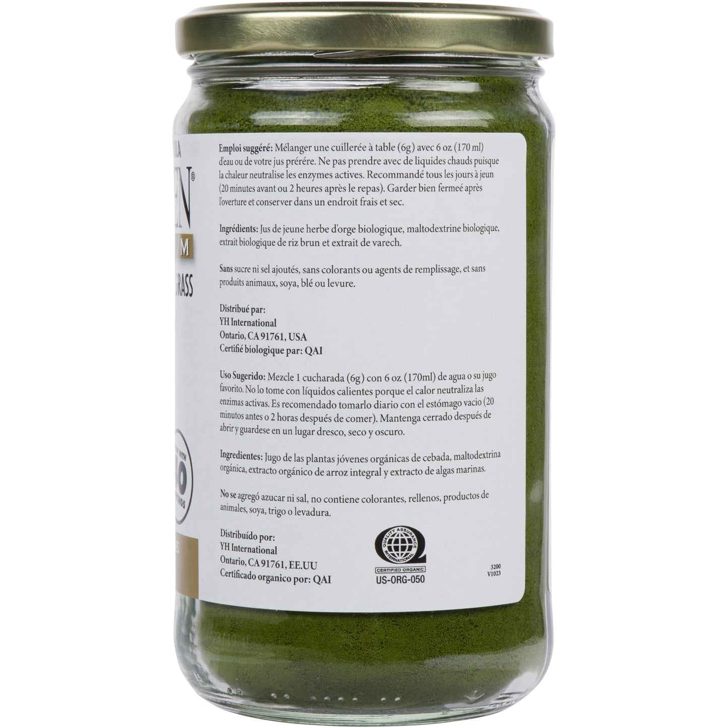 BARLEYGREEN Dr. Hagiwara's Original Premium w/Kelp - Organic Barley Grass Juice Powder, 8.5 oz