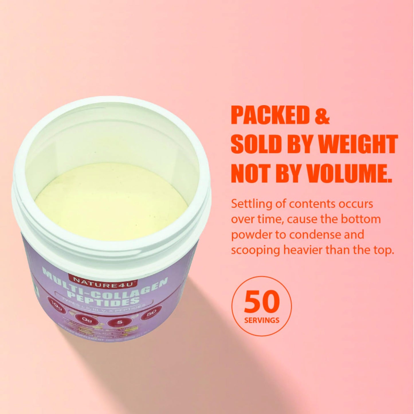 Nature4U Multi Collagen Peptides Powder 18